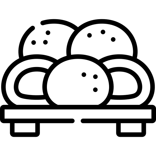 Mochi dessert food and restaurant asian food icon