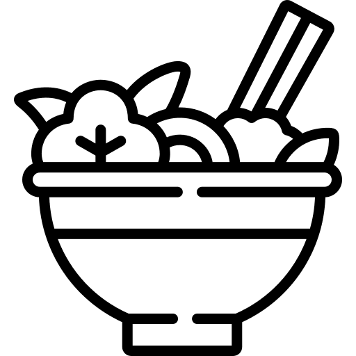 Salad restaurant eating healthy food icon