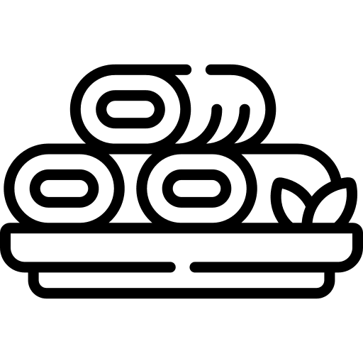 Spring rolls food and restaurant gastronomy spring rolls icon