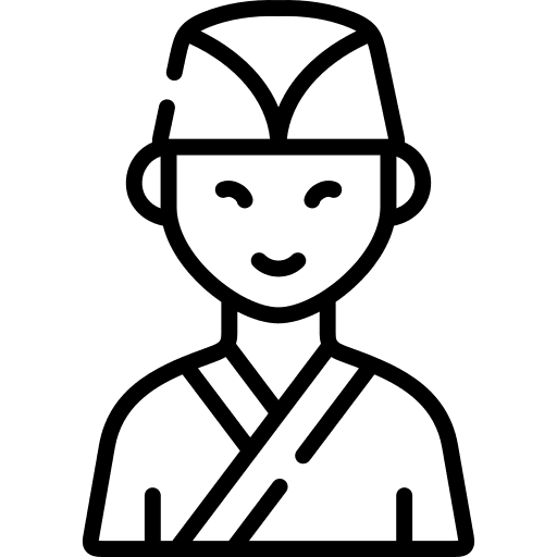 Chef cook user professions and jobs icon