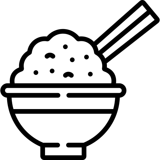 Rice asian japanese food chinese food icon