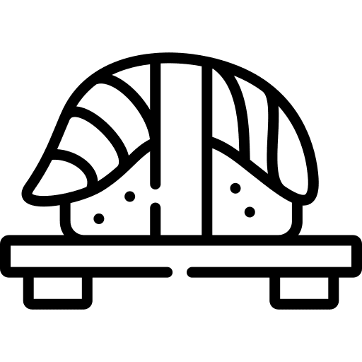 Sashimi fish tuna fillet icon