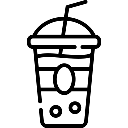 Thai tea refreshment cold tea icon