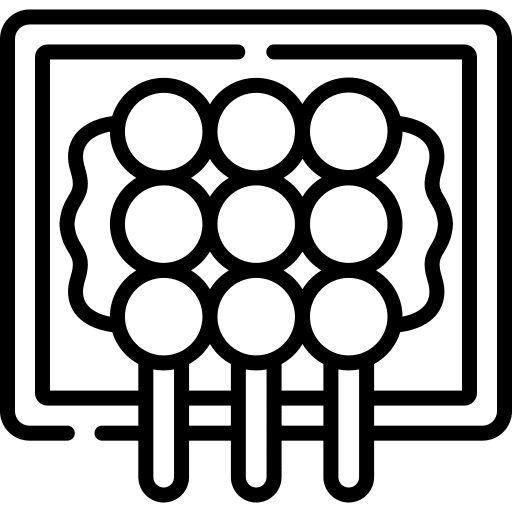 Dango japanese mochi architecture and city icon