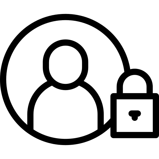 User user online padlock icon