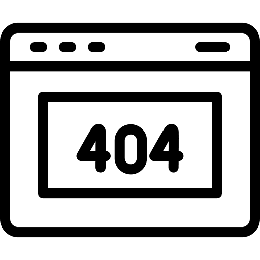 404 error not found web browser web design icon