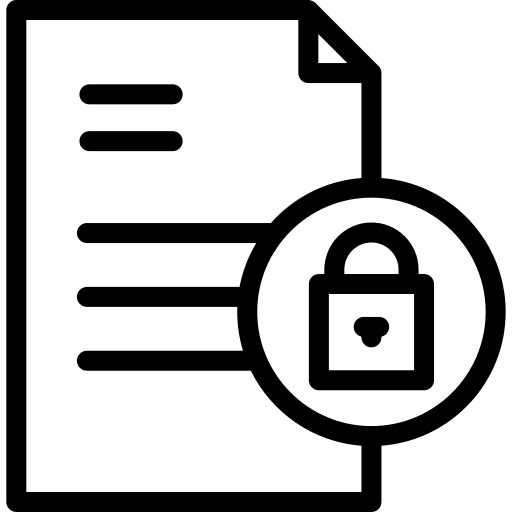 File file security padlock icon