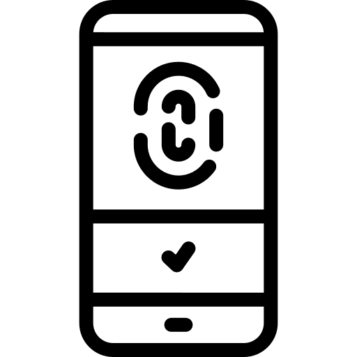 Fingerprint scanner safety fingerprint scanner security icon