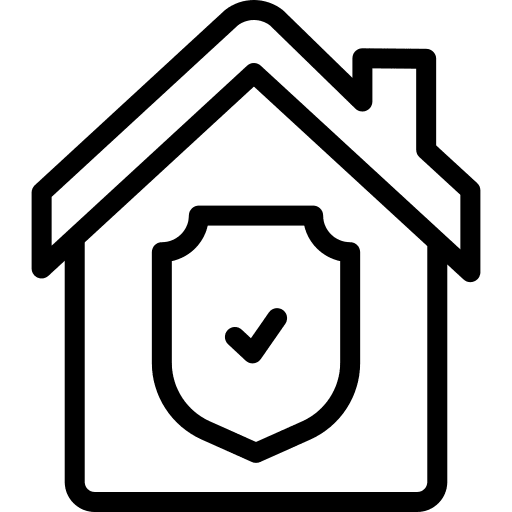 Shield house insurance shield icon