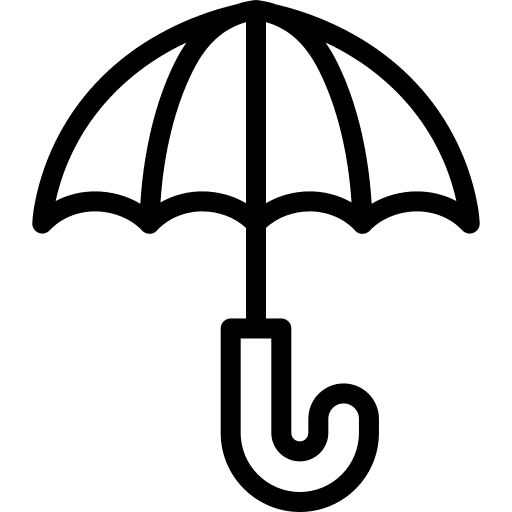 Umbrella security umbrella protection icon