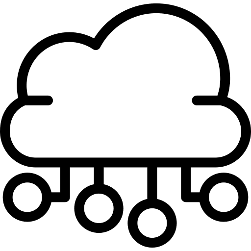 Cloud computing web web development multimedia icon