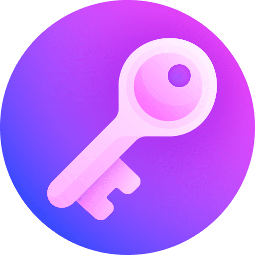 Key computer key storage icon