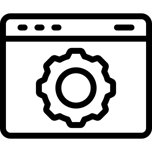 Window interface gear setting icon