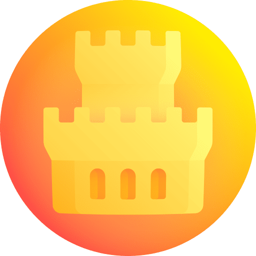 Fortress medieval fortress fort icon