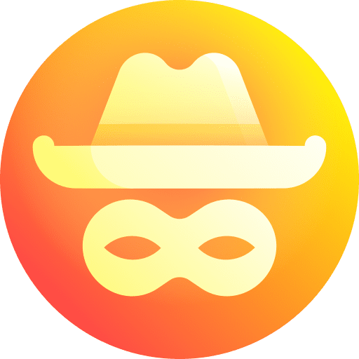 White hat white hat seo and web security icon
