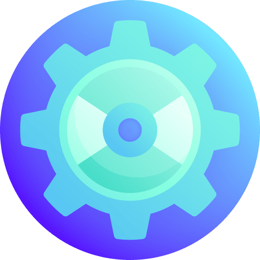 Gear disc develop cogwheel icon