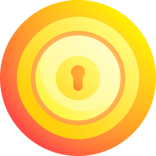 Keyhole computer cloud computing keyhole icon