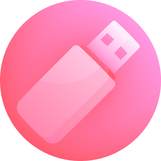 Pendrive data storage technology usb icon