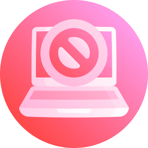 Service denial security service icon