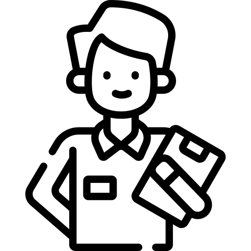 Instructor professor professions and jobs driving school icon