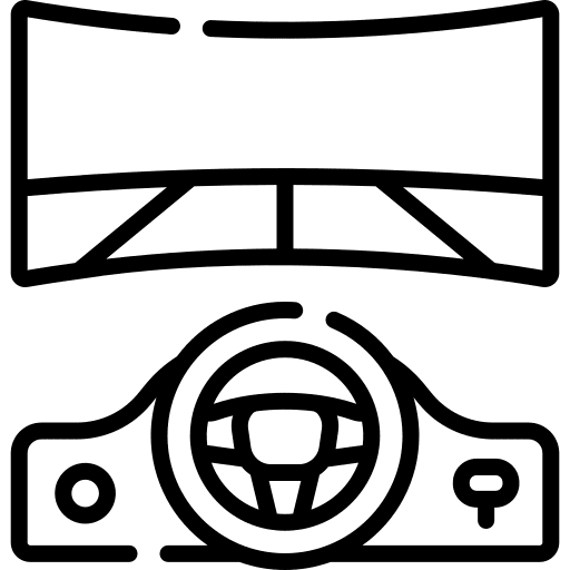 Simulation simulator road car simulation icon