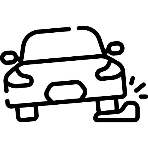 Bump bump car transportation icon