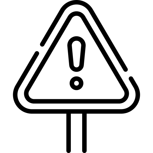 Caution sign issue traffic sign warning icon