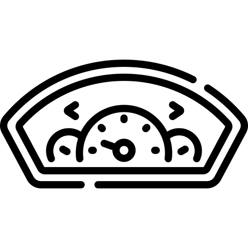 Dashboard drive speedometer mileage icon