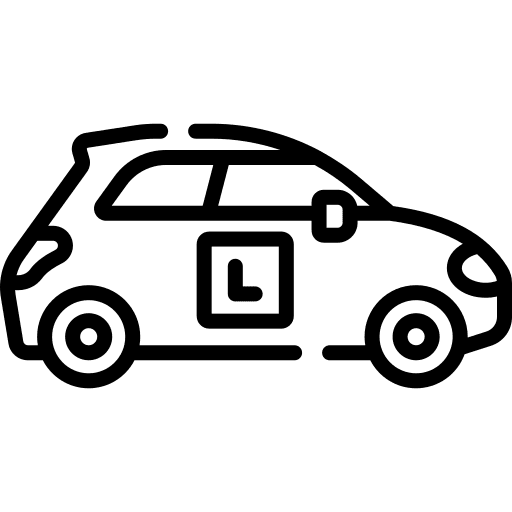 Learner signs transportation traffic sign icon