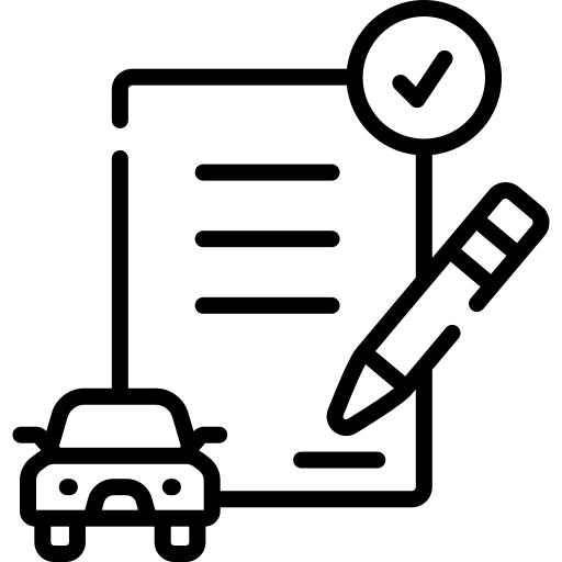 Register driving test register filling form icon