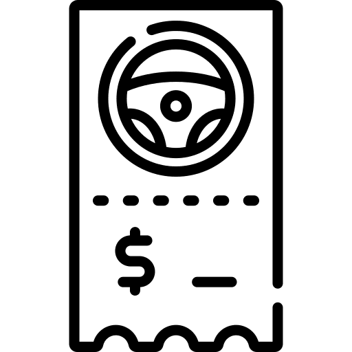 Fee accountant steering wheel accounting icon