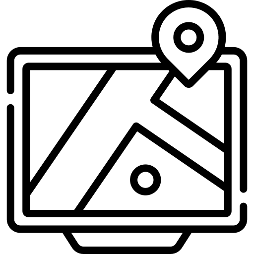 Gps maps and location electronics transportation icon