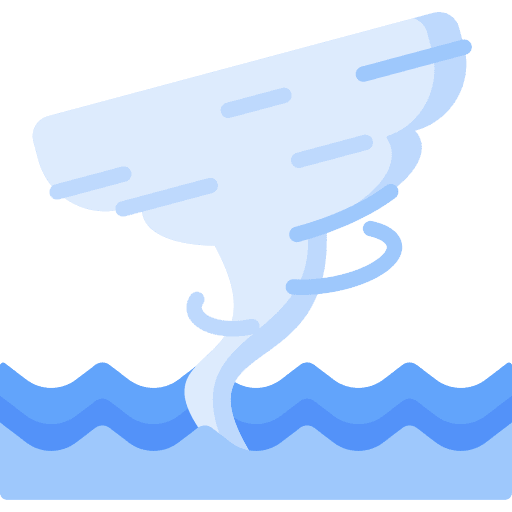 Hurricane climate twister weather icon