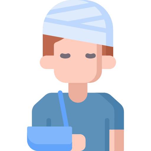 People sick person patient head icon