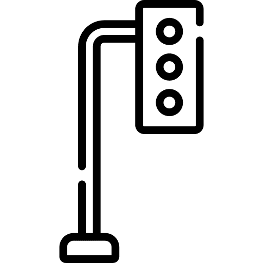 Traffic light light stop light road sign icon