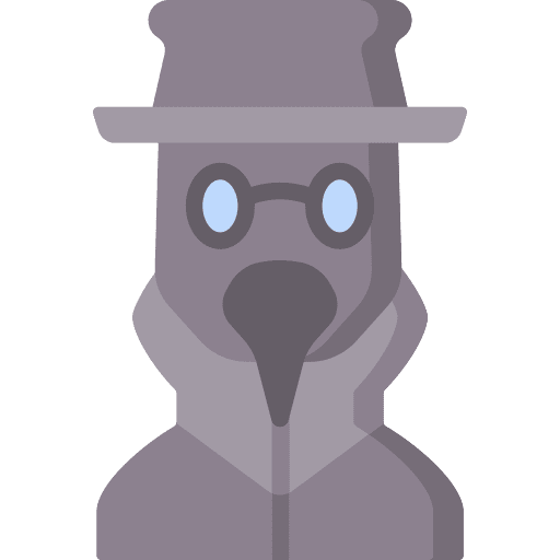 Plague carnival plague mask icon