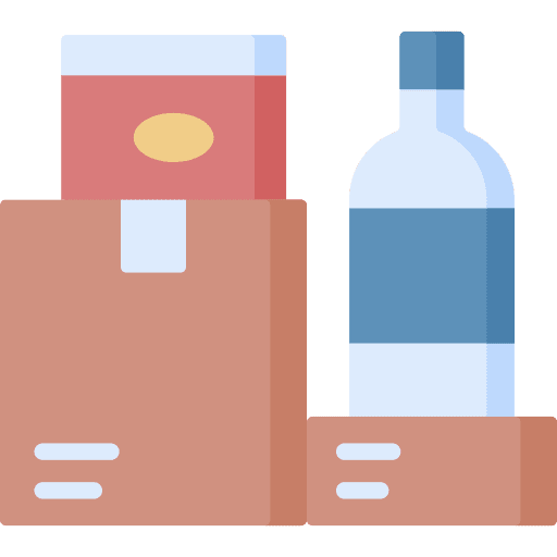 Supplies donation food supermarket icon