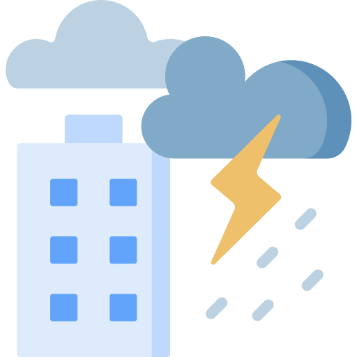 Thunderstorm clouds thunderstorm lightning icon