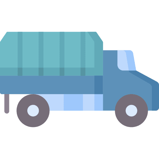 Truck transportation military car icon
