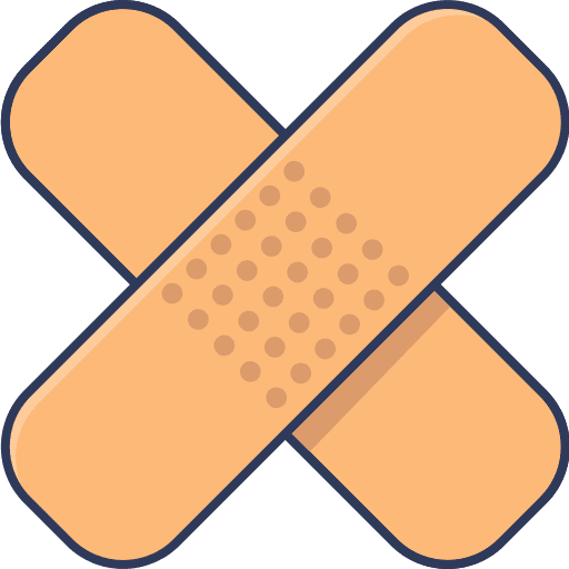 Bandage healthcare and medical first aid band aid icon