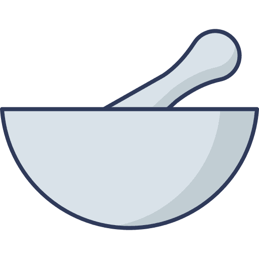 Bowl bowl herbal laboratory icon