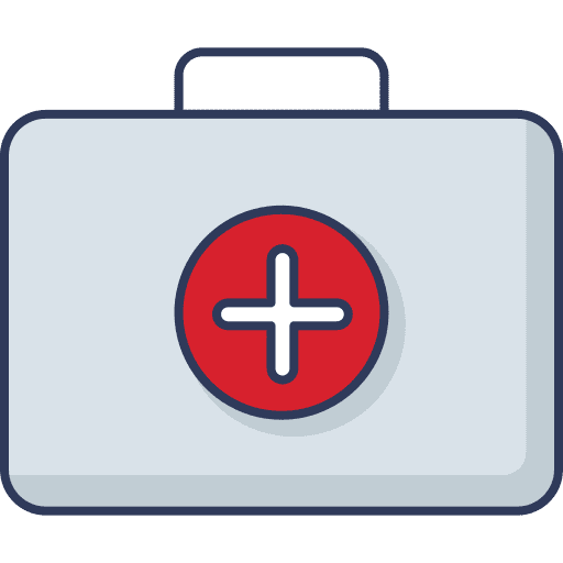 Medical kit first aid box emergency medical kit icon
