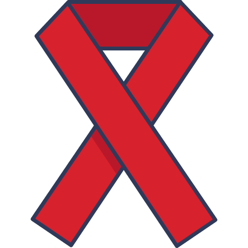 Ribbon ribbon healthcare and medical cancer icon