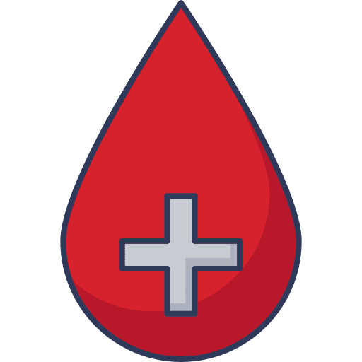 Blood healthcare and medical blood drop blood icon