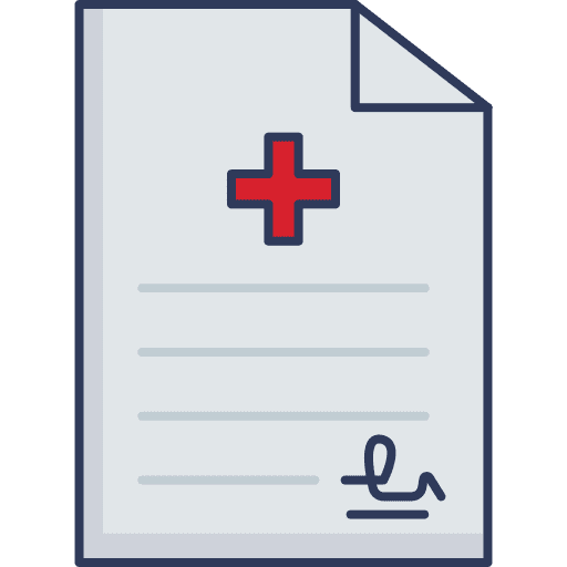 Medical report healthcare and medical medical files and folders icon