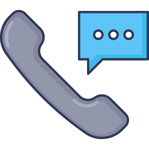 Phone call communication speech bubble telephone call icon