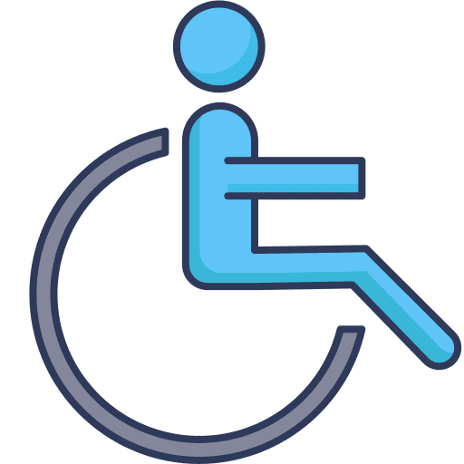 Wheelchair disabled person disability wheelchair icon