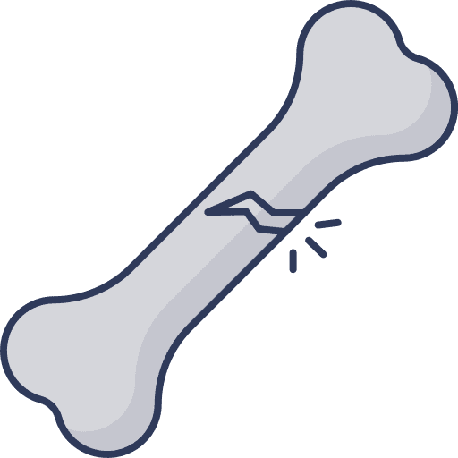 Broken bone broken bone healthcare and medical pain icon