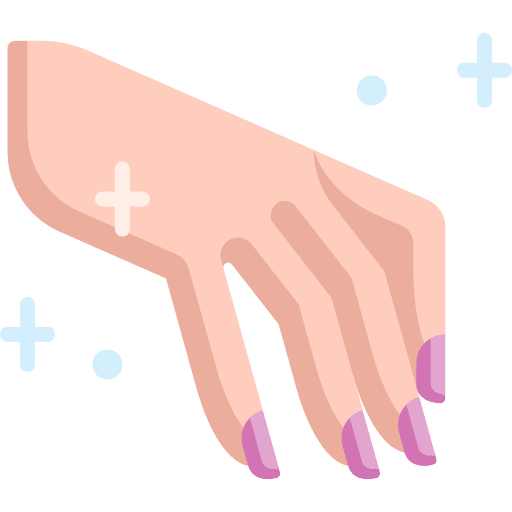 Manicure treatment hand nails icon