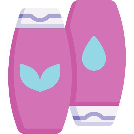 Shampoo beauty bottle hair care icon
